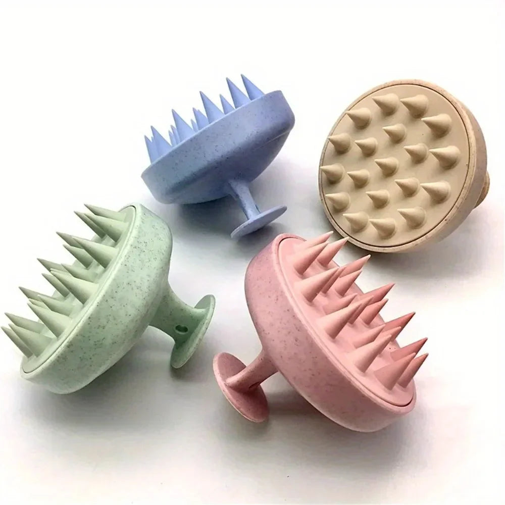 Silicone Shampoo Brush Body Massage Brush Bath Shower Brush Salon Hairdressing Tool Scalp Massage Comb Hair Washing Comb