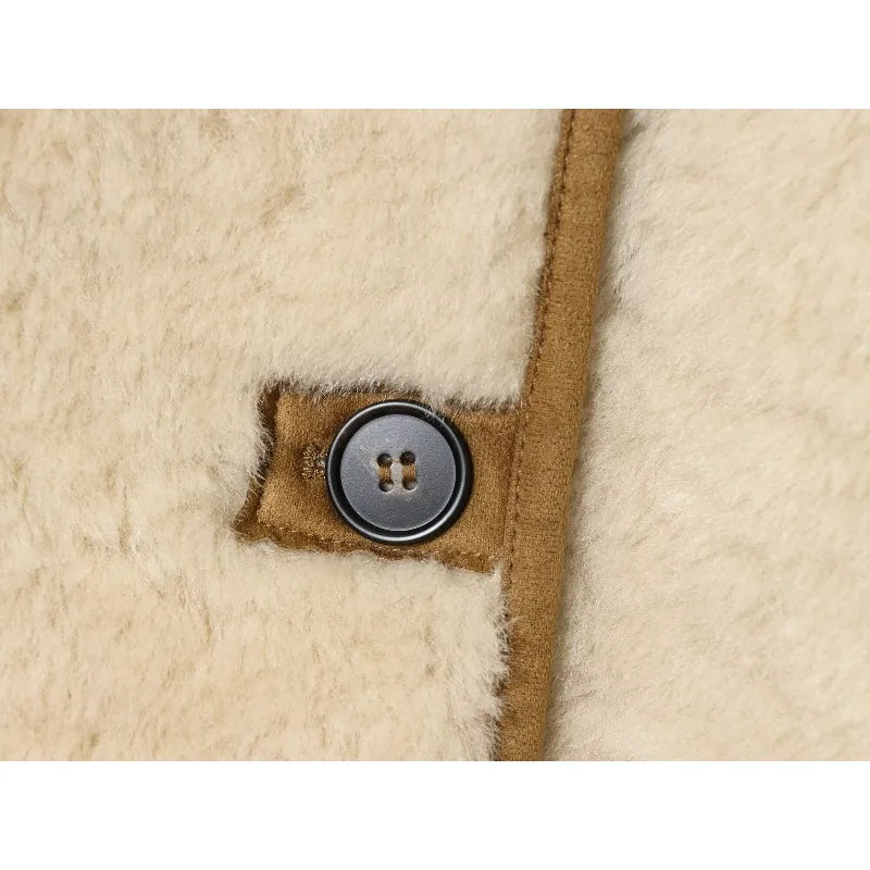 CharmChant Reversible Shearling Jacket for Women Leather Jackets Fashion Winter 2025 Coat Female New in Coats Warm Outerwears