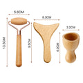 Wooden Face Spa Massager Maderoterapia Face Slimming Massage Roller Wood Therapy Gua sha Facial Lifting Stick Wrinkle Remover