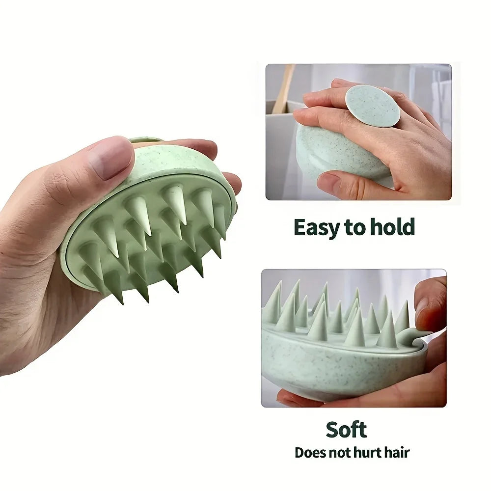 Silicone Shampoo Brush Body Massage Brush Bath Shower Brush Salon Hairdressing Tool Scalp Massage Comb Hair Washing Comb