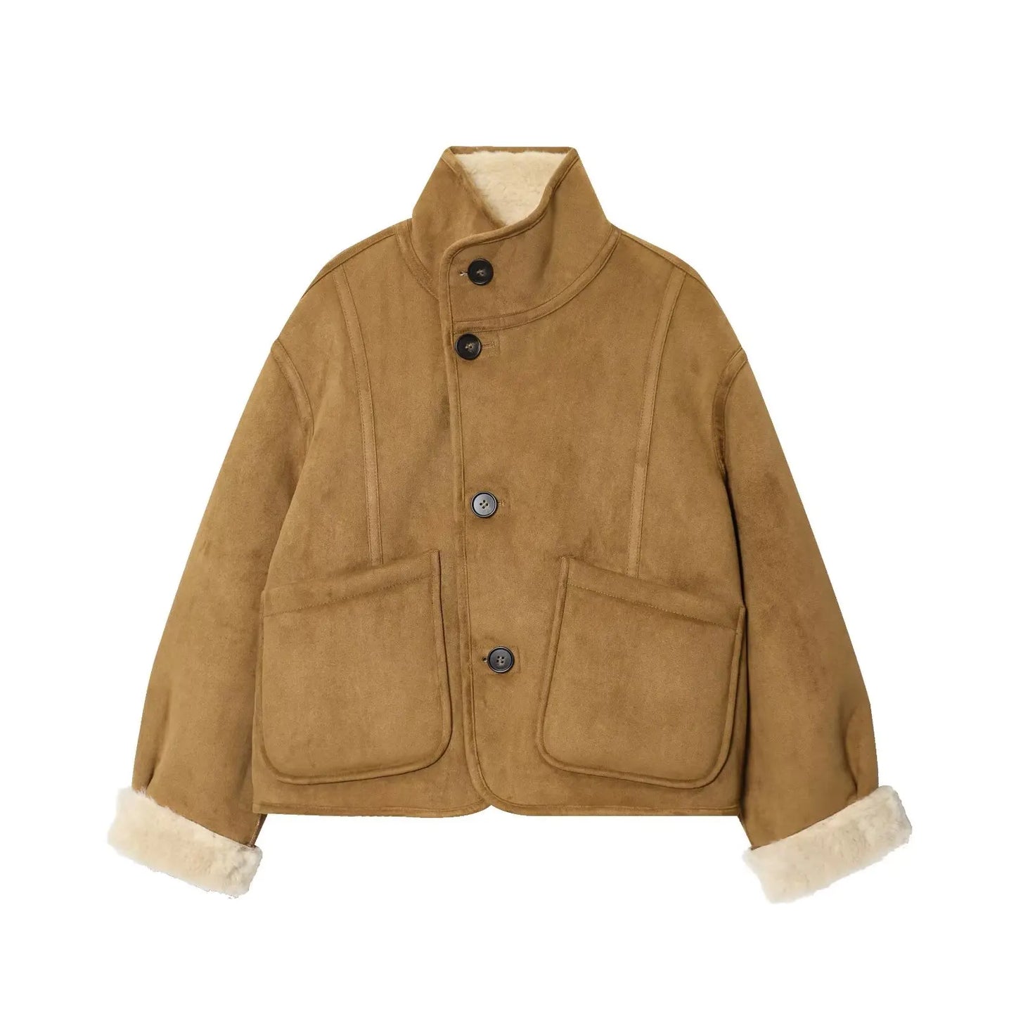 CharmChant Reversible Shearling Jacket for Women Leather Jackets Fashion Winter 2025 Coat Female New in Coats Warm Outerwears