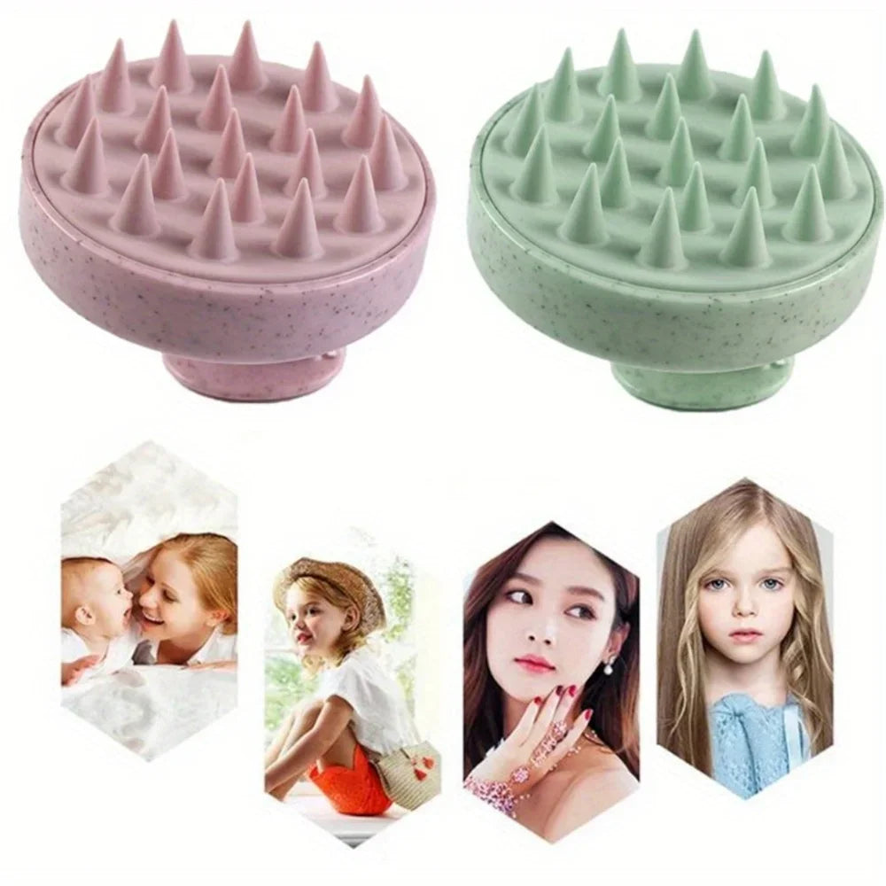 Silicone Shampoo Brush Body Massage Brush Bath Shower Brush Salon Hairdressing Tool Scalp Massage Comb Hair Washing Comb