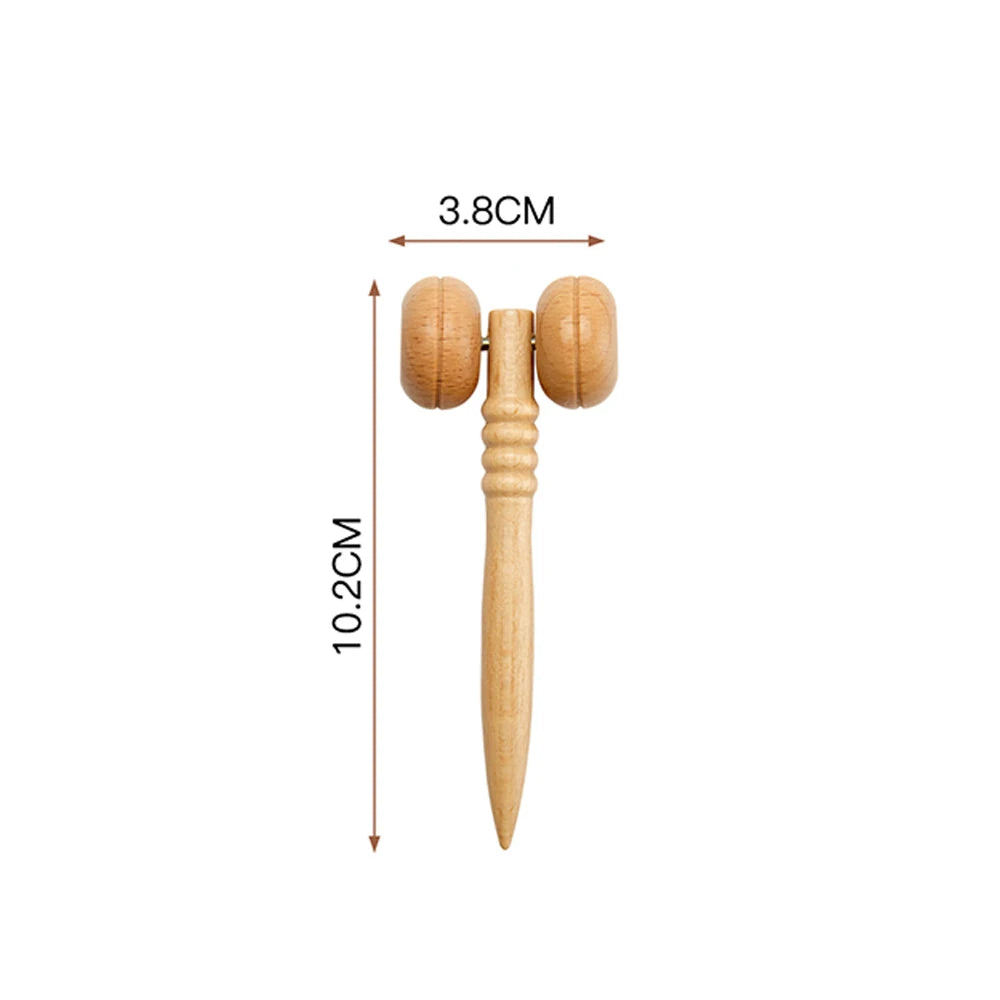 Wooden Face Spa Massager Maderoterapia Face Slimming Massage Roller Wood Therapy Gua sha Facial Lifting Stick Wrinkle Remover